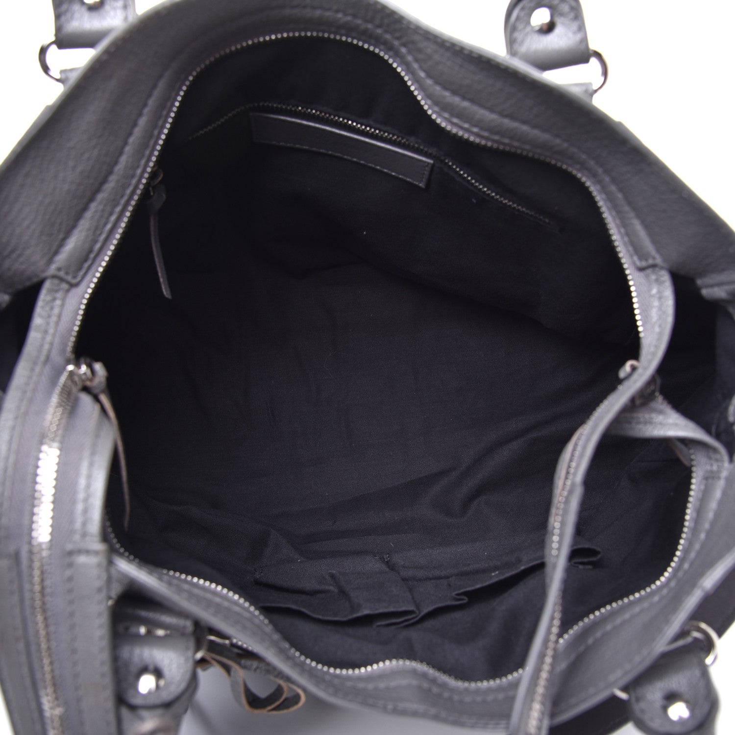 Balenciaga Chevre Silver Metallic Edge Hardware Velo Gris Acier 5 of 9