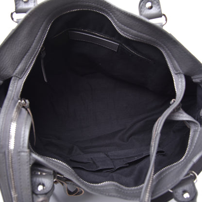Balenciaga Chevre Silver Metallic Edge Hardware Velo Gris Acier 5 of 9