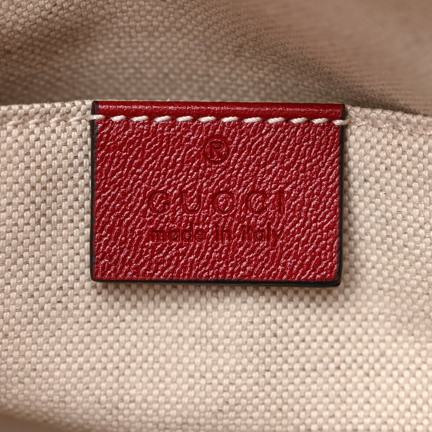 Gucci Monogram New Sakai Calfskin Lux Medium Horsebit 1955 Tote Bag Beige Ebony New Cherry Red 7 of 12