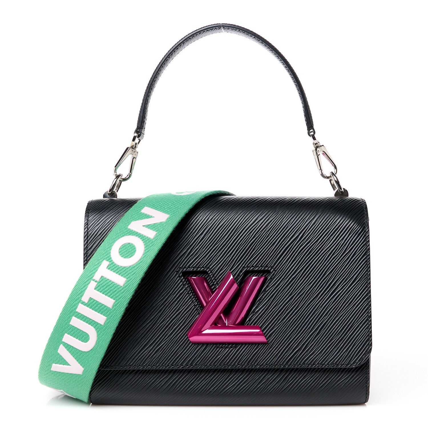 Louis Vuitton Epi Twist Shoulder Bag MM Black Rose 1 of 11