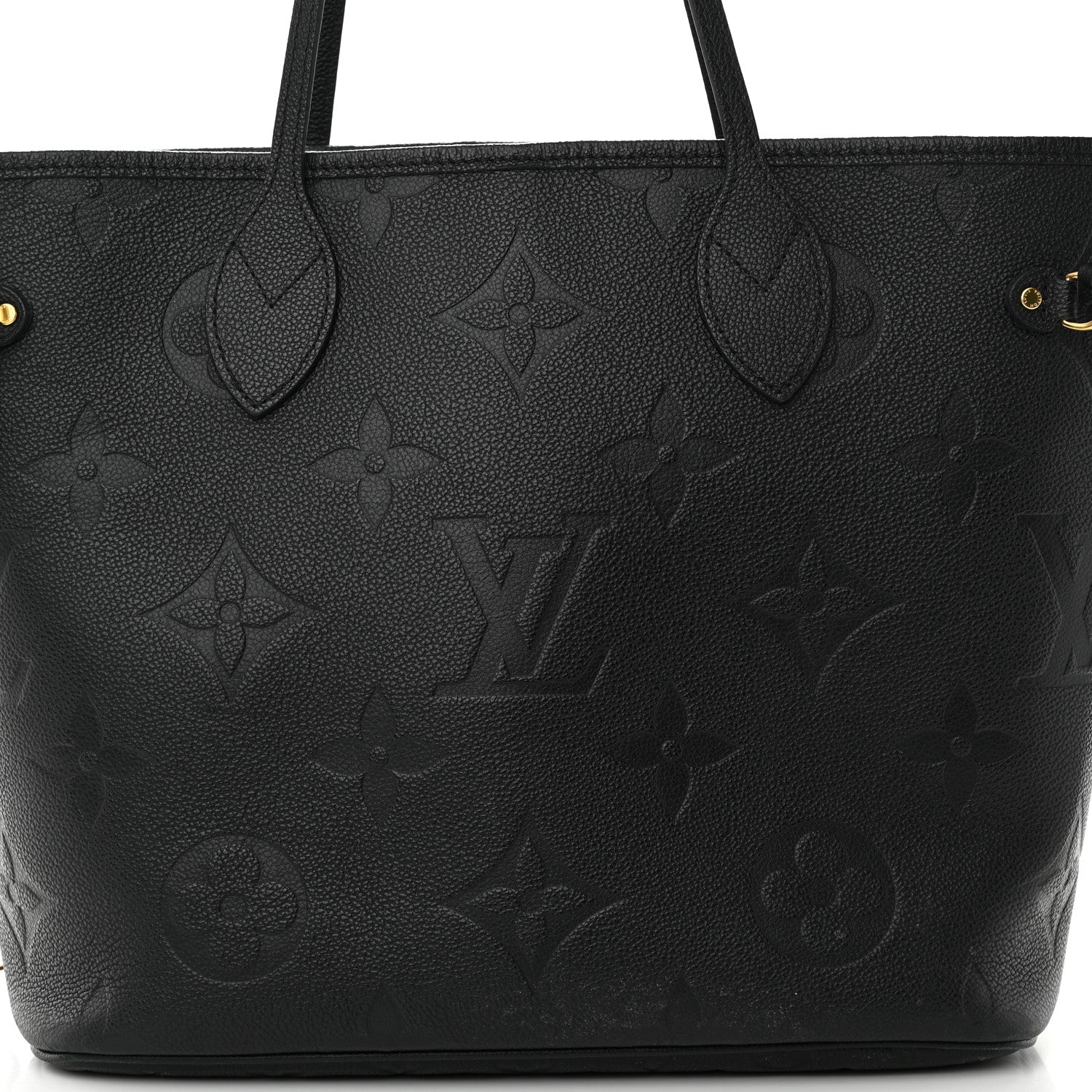 Louis Vuitton Empreinte Monogram Giant Neverfull MM Black 7 of 9