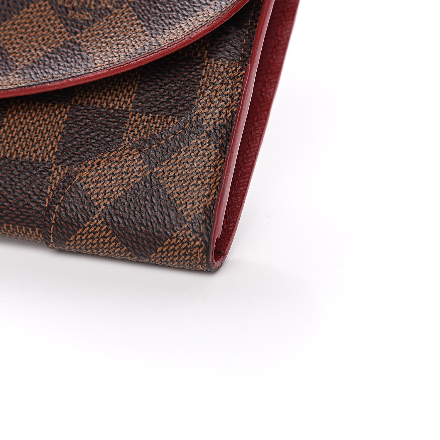 Louis Vuitton Damier Ebene Caissa Wallet Cherry 7 of 8