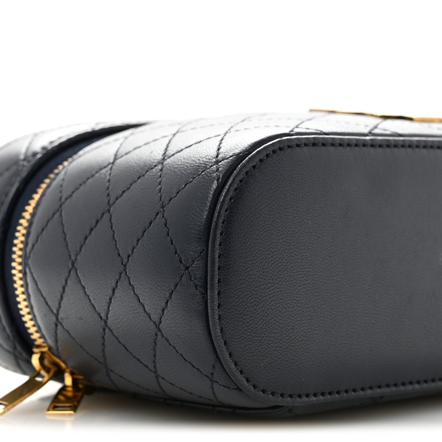 Saint Laurent Lambskin Quilted Mini Gaby Vanity Case Marine 8 of 11
