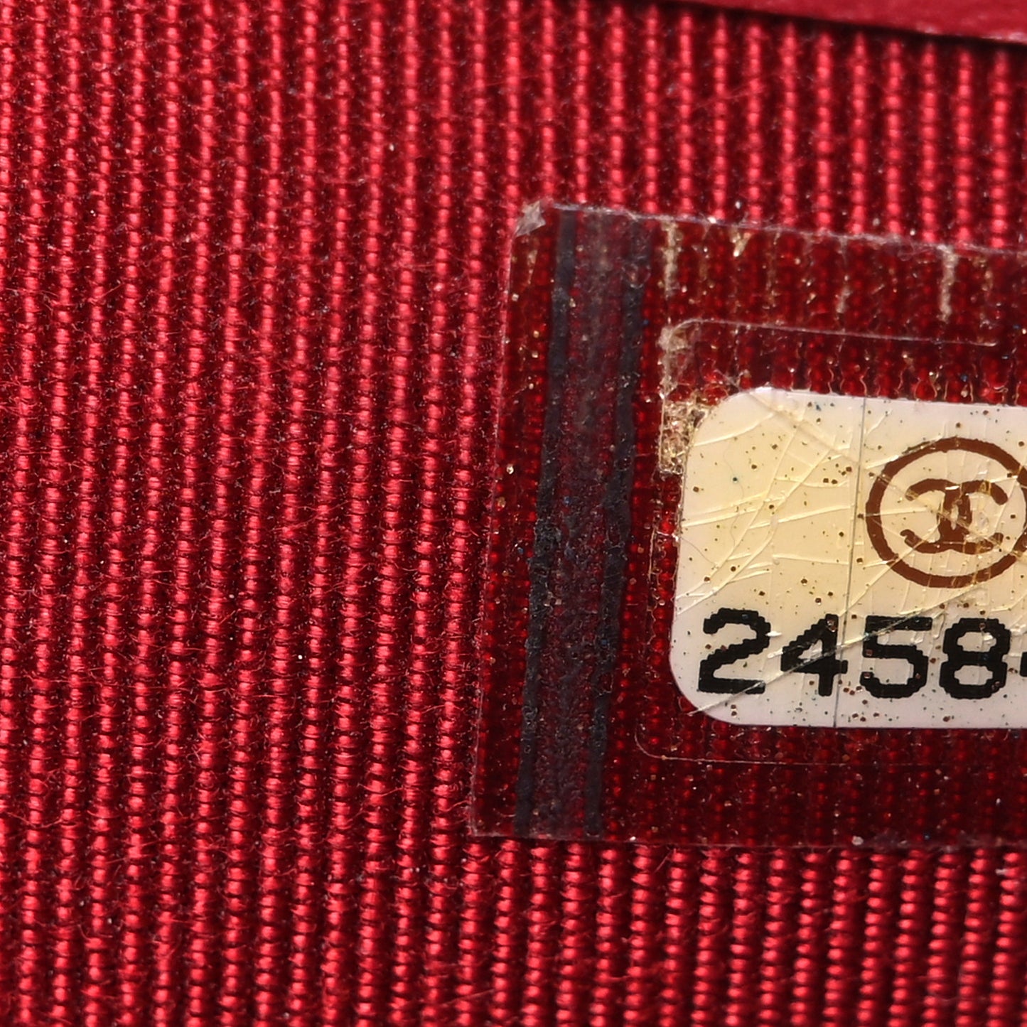 Caviar Quilted Compact Flap Wallet Dark Red