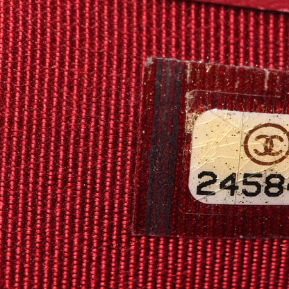 Chanel Caviar Quilted Compact Flap Wallet Dark Red 8 of 8