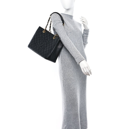 Chanel Caviar Quilted Grand Shopping Tote GST Black 2 of 10