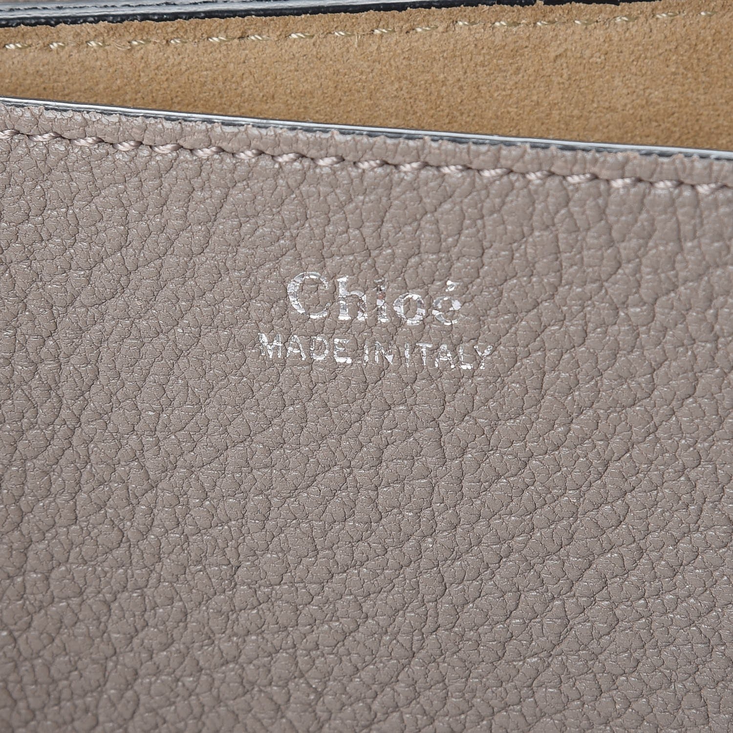 Chloe Grained Lambskin Drew Shoulder Bag Motty Grey 6 of 15