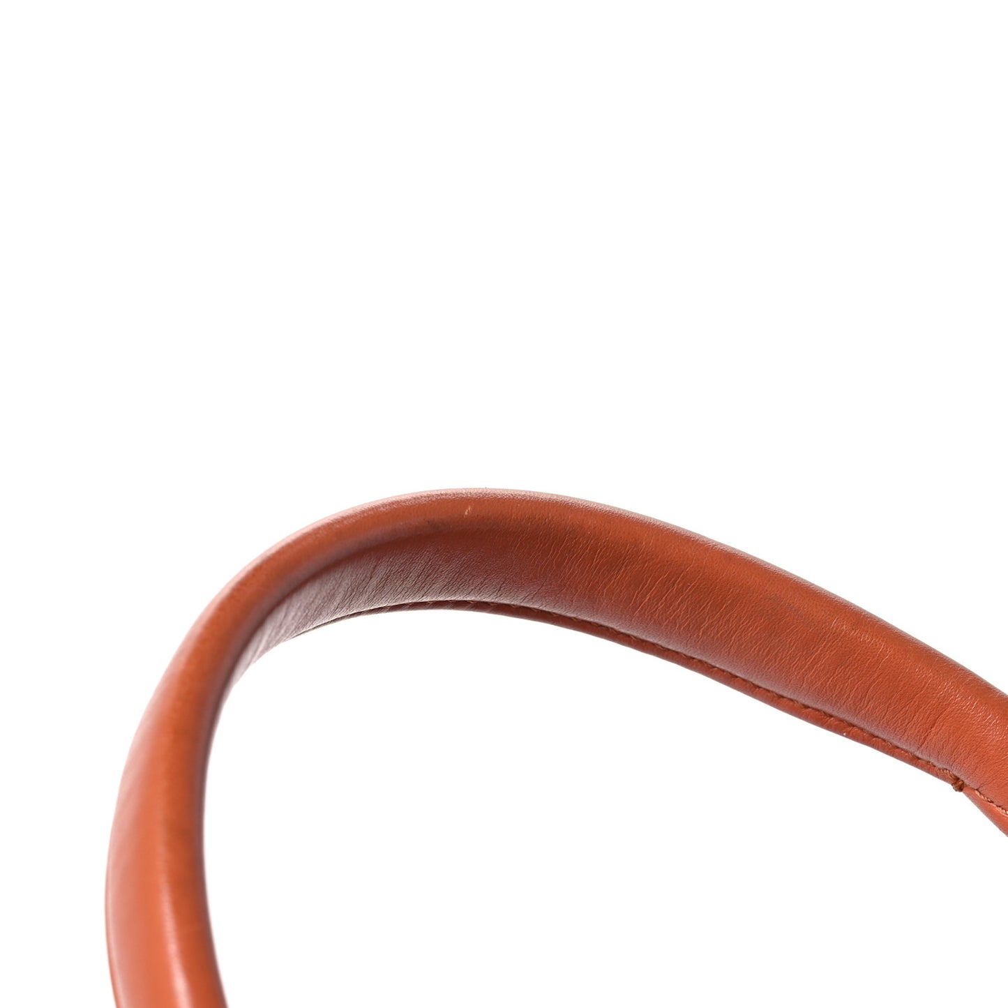 Glazed Calfskin Quilted Medium Gold Bar Top Handle Flap Orange