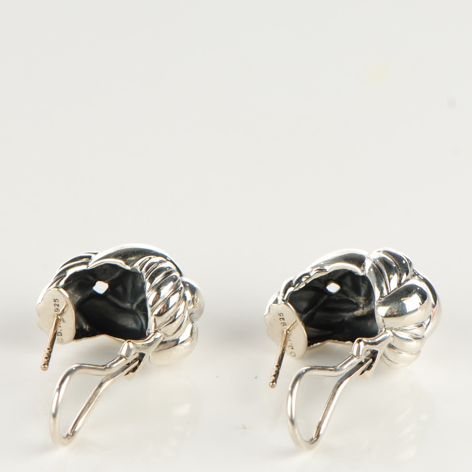 David Yurman Sterling Silver 20mm Cordelia Earrings 3 of 4