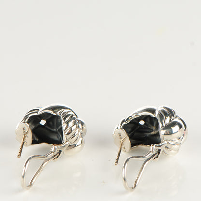 David Yurman Sterling Silver 20mm Cordelia Earrings 3 of 4