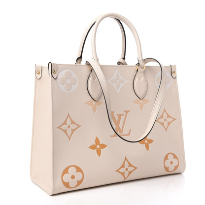 Louis Vuitton Empreinte Monogram Giant By The Pool Onthego MM Cream Saffron 3 of 10