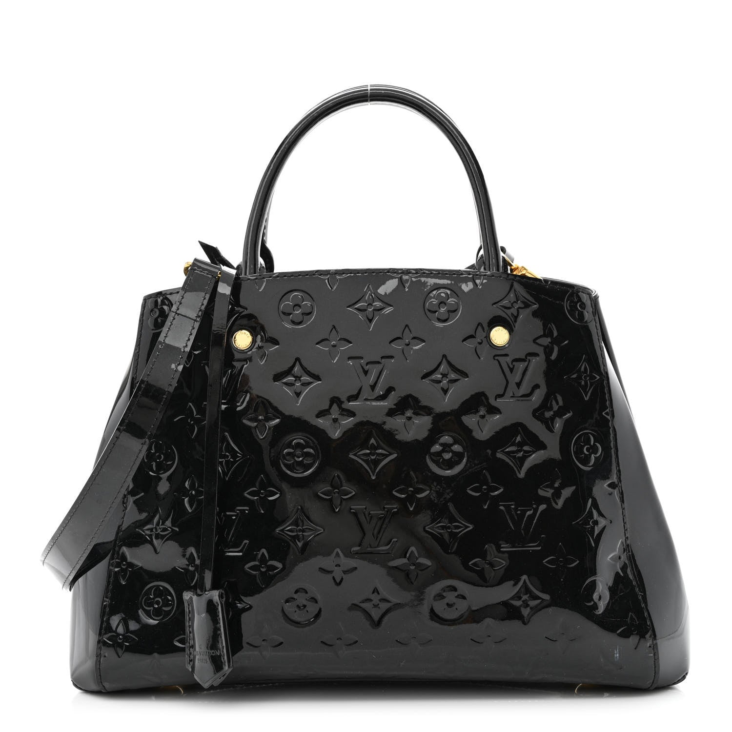 Louis Vuitton Vernis Montaigne MM Black 1 of 13