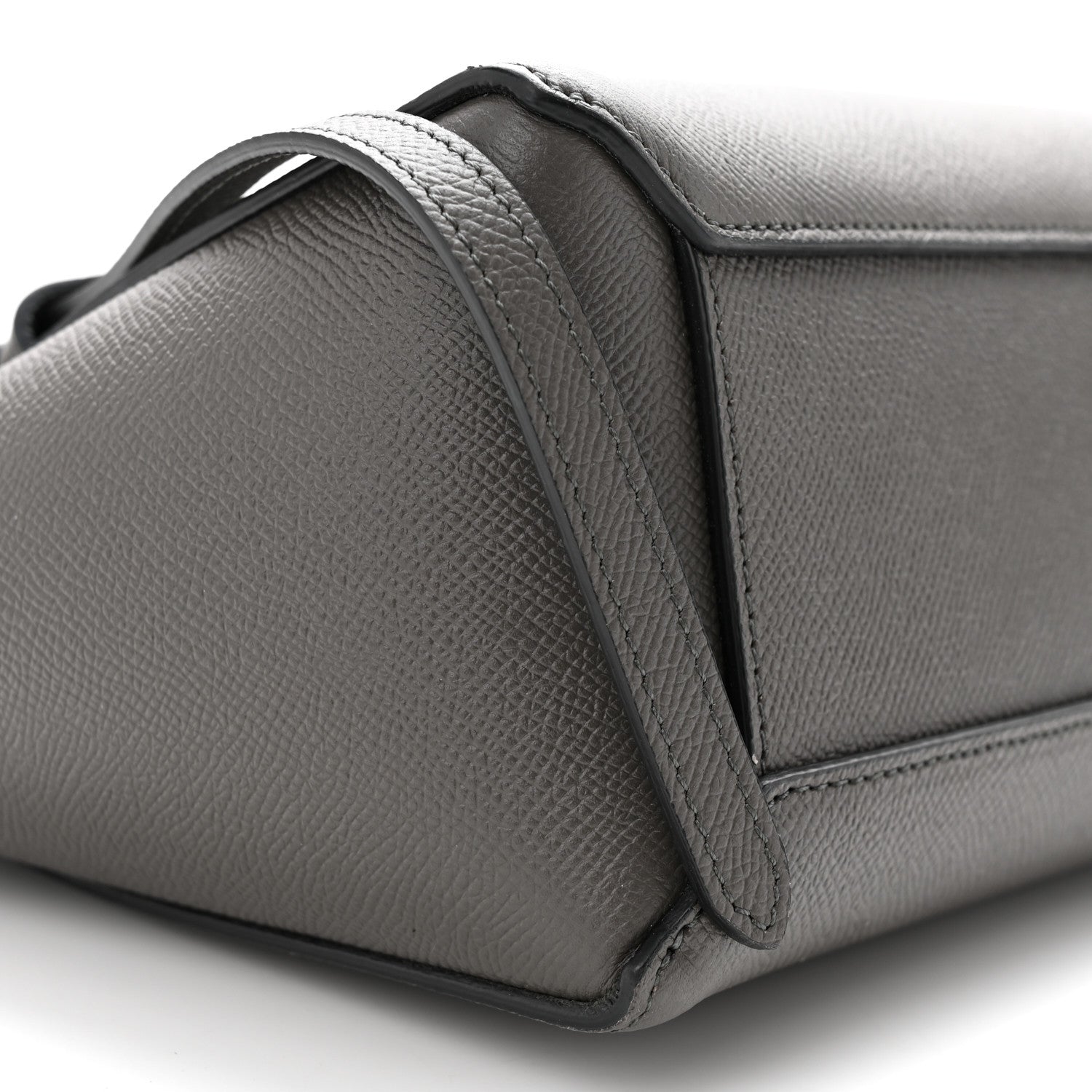 Celine Grained Calfskin Nano Belt Bag Grey 9 of 10