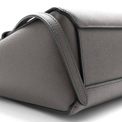Celine Grained Calfskin Nano Belt Bag Grey 9 of 10