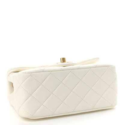 Chanel Lambskin Quilted Mini Pearl Crush Flap White 4 of 9