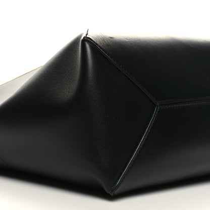 Loewe Shiny Calfskin Medium Puzzle Fold Tote Warm Desert Black 8 of 9