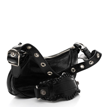 Balenciaga Agneau Arena Le Cagole Shoulder Bag XS Black 3 of 11