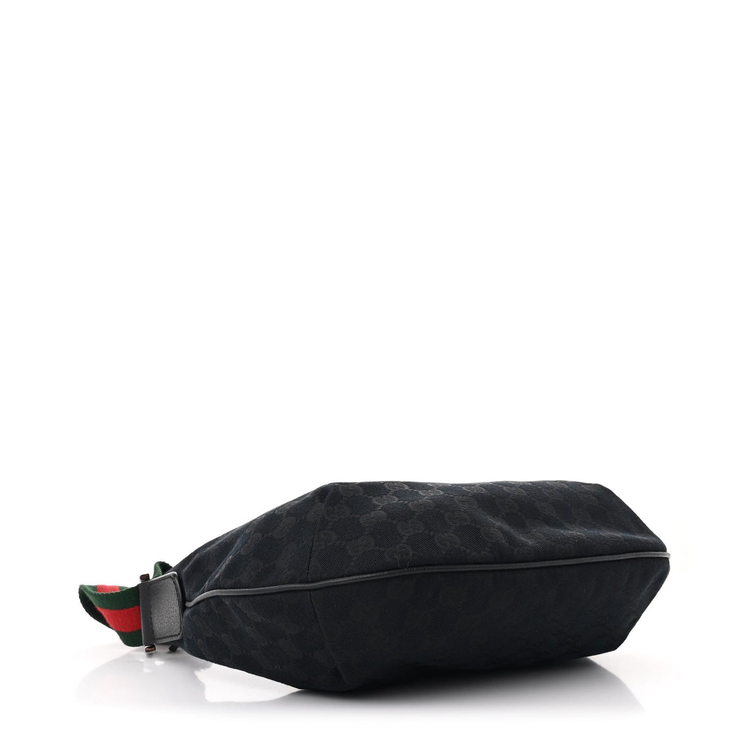 Monogram Web Medium Half Moon Hobo Black