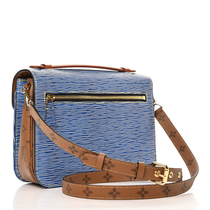 Louis Vuitton Epi Reverse Monogram Pochette Metis Denim Light 3 of 7