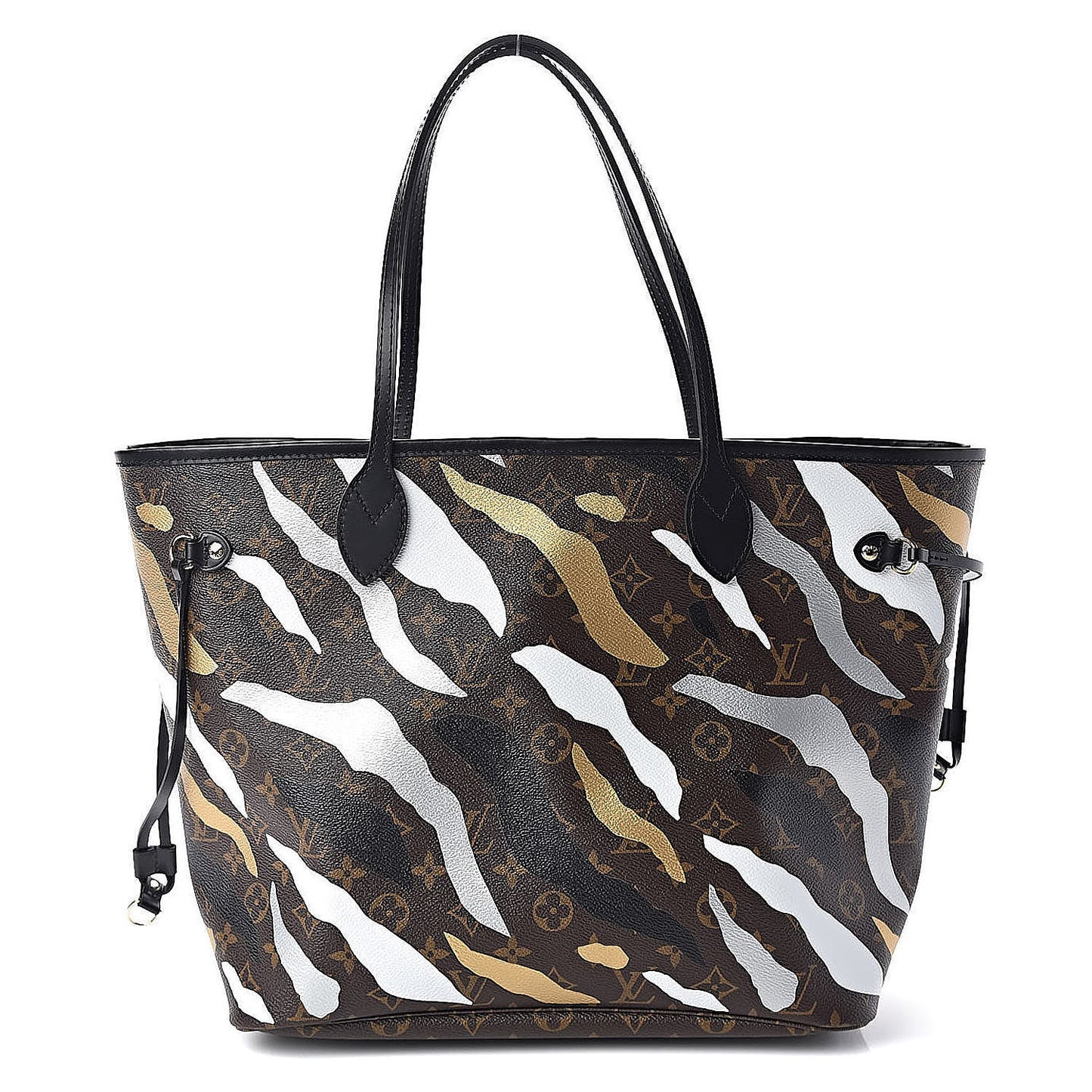 X LOL Monogram Neverfull MM Gold Silver
