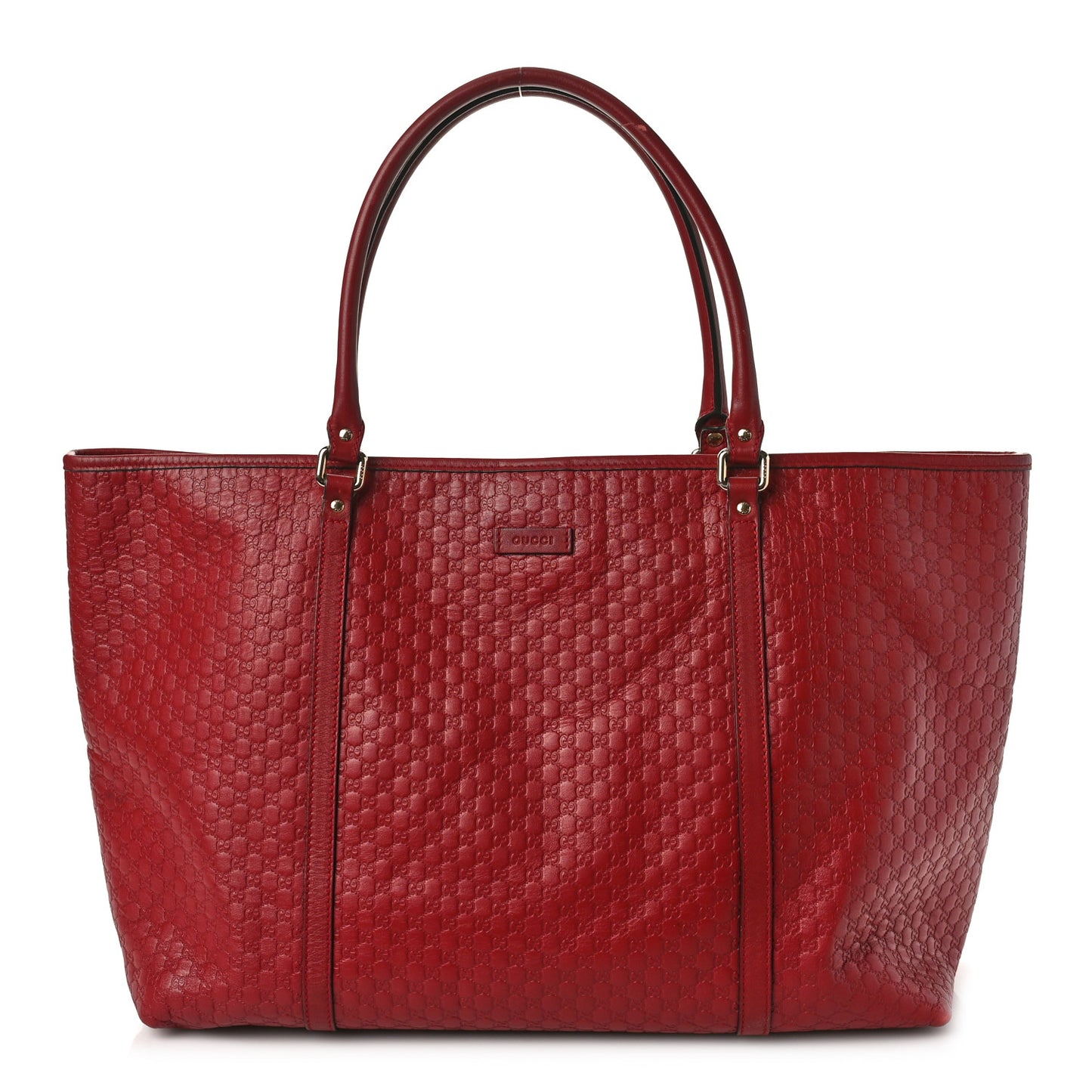Microguccissima Large Joy Tote Red