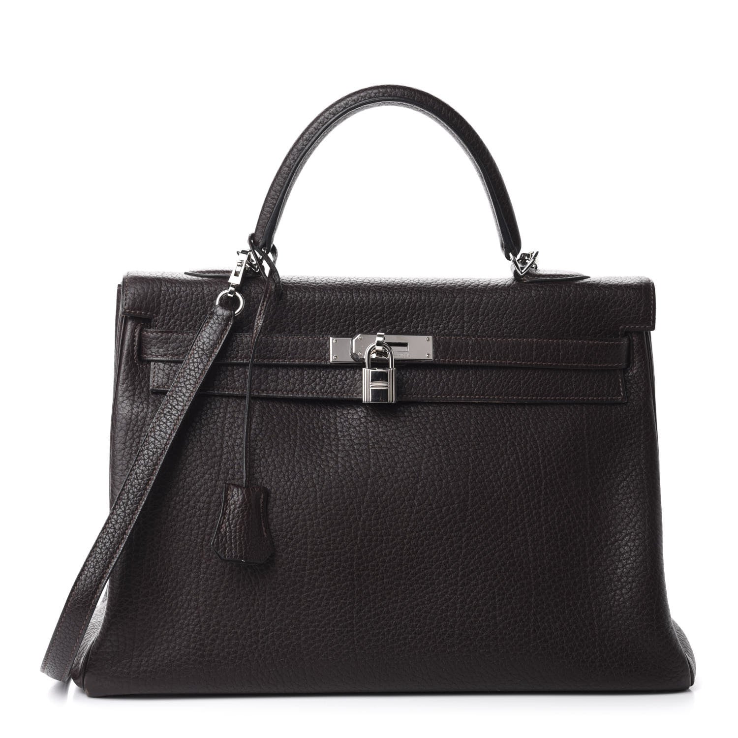 Hermes Fjord Kelly Retourne 35 Chocolate 1 of 18