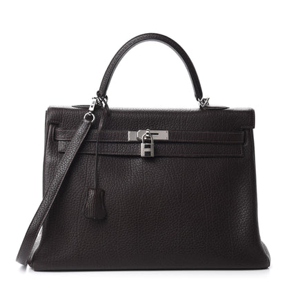 Hermes Fjord Kelly Retourne 35 Chocolate 1 of 18