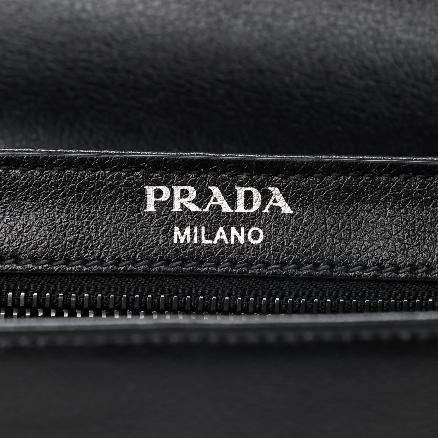Prada Glace Calfskin Studded Crossbody Black 6 of 9