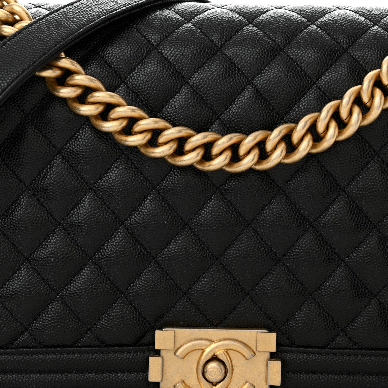 Chanel Caviar Quilted New Medium Boy Flap Black 8 of 12