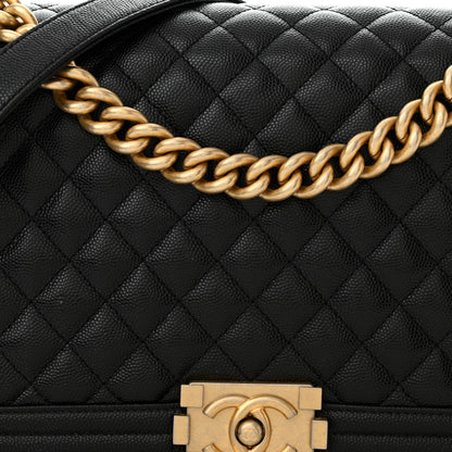Chanel Caviar Quilted New Medium Boy Flap Black 8 of 12