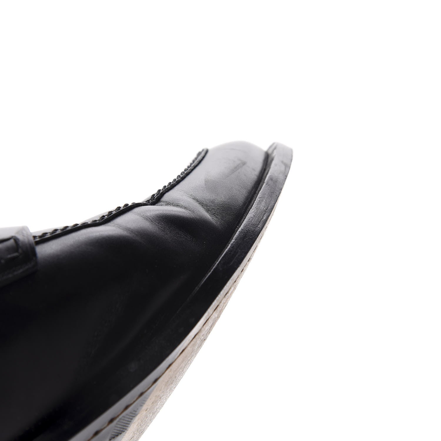 Louis Vuitton Calfskin Mens Loafers 9.5 Black 13 of 14