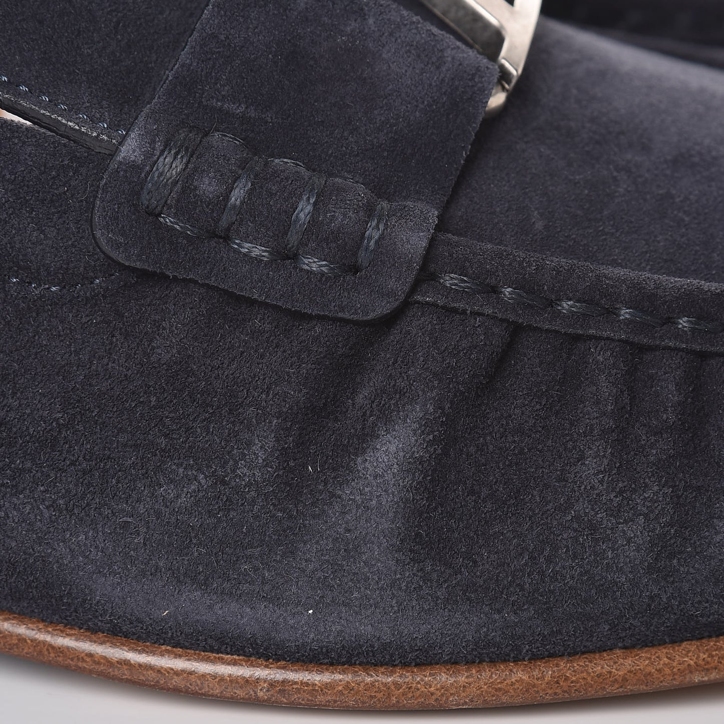 Suede Mens Montaigne Loafers 9.5 Marine