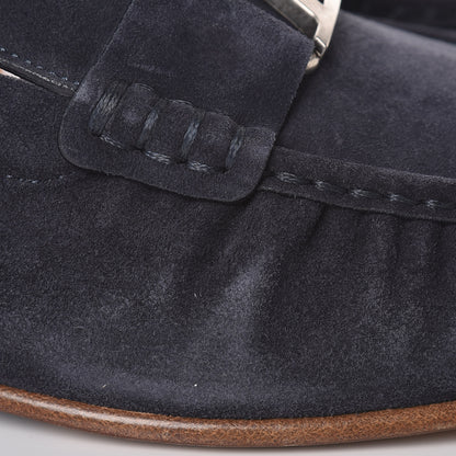 Louis Vuitton Suede Mens Montaigne Loafers 9.5 Marine 8 of 11