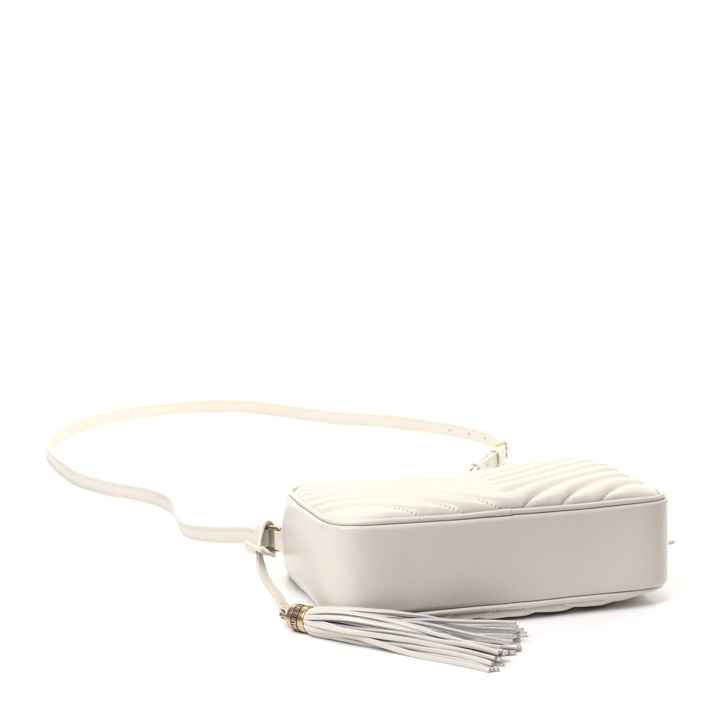 Calfskin Matelasse Monogram Lou Camera Bag Crema Soft