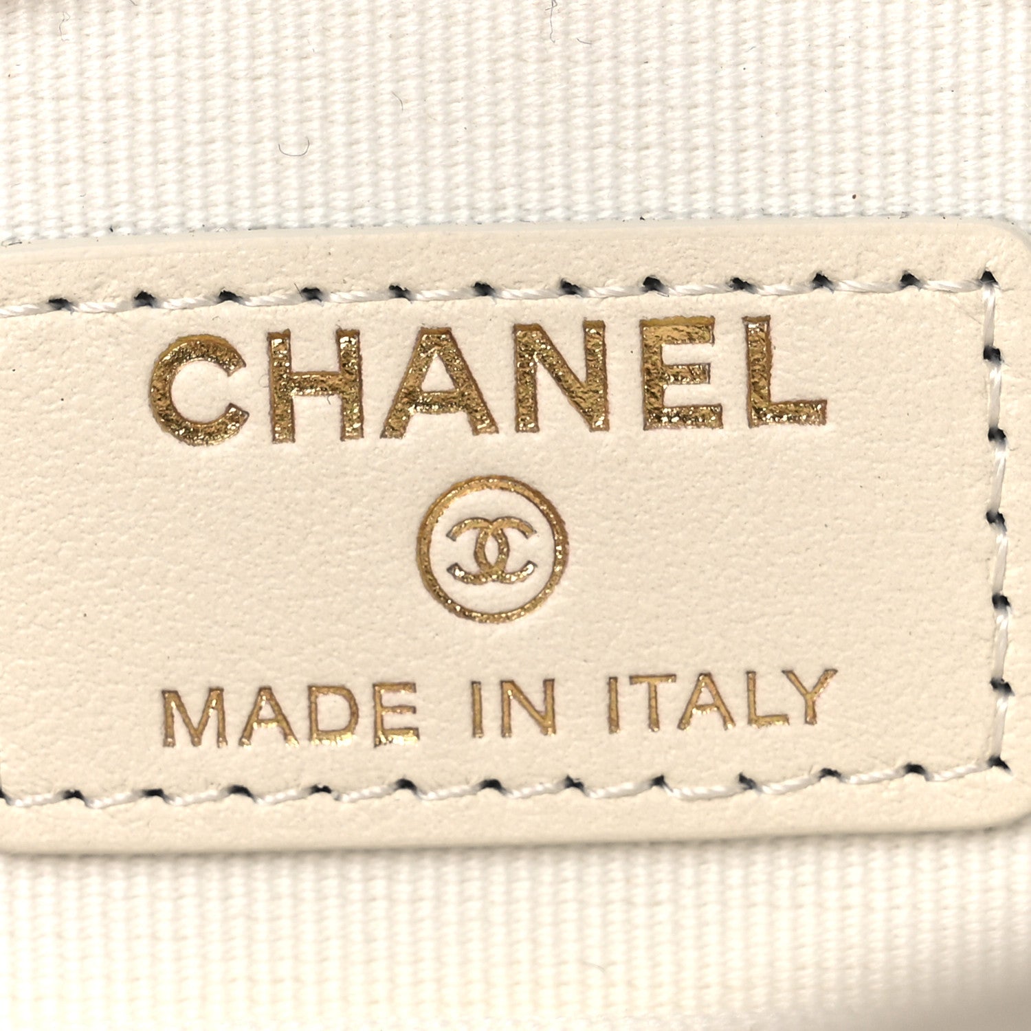 Chanel Caviar Quilted Round Handle With Care Vanity With Chain White 6 of 12