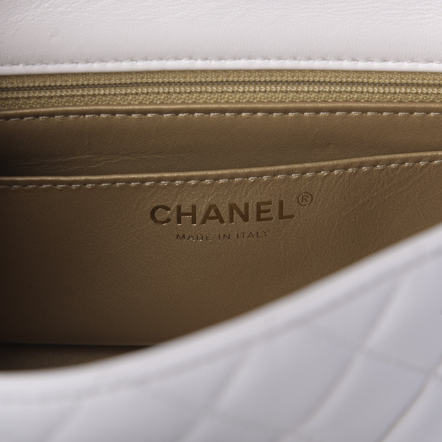 Chanel Lambskin Quilted Mini Rectangular Pearl Crush Flap White 8 of 10