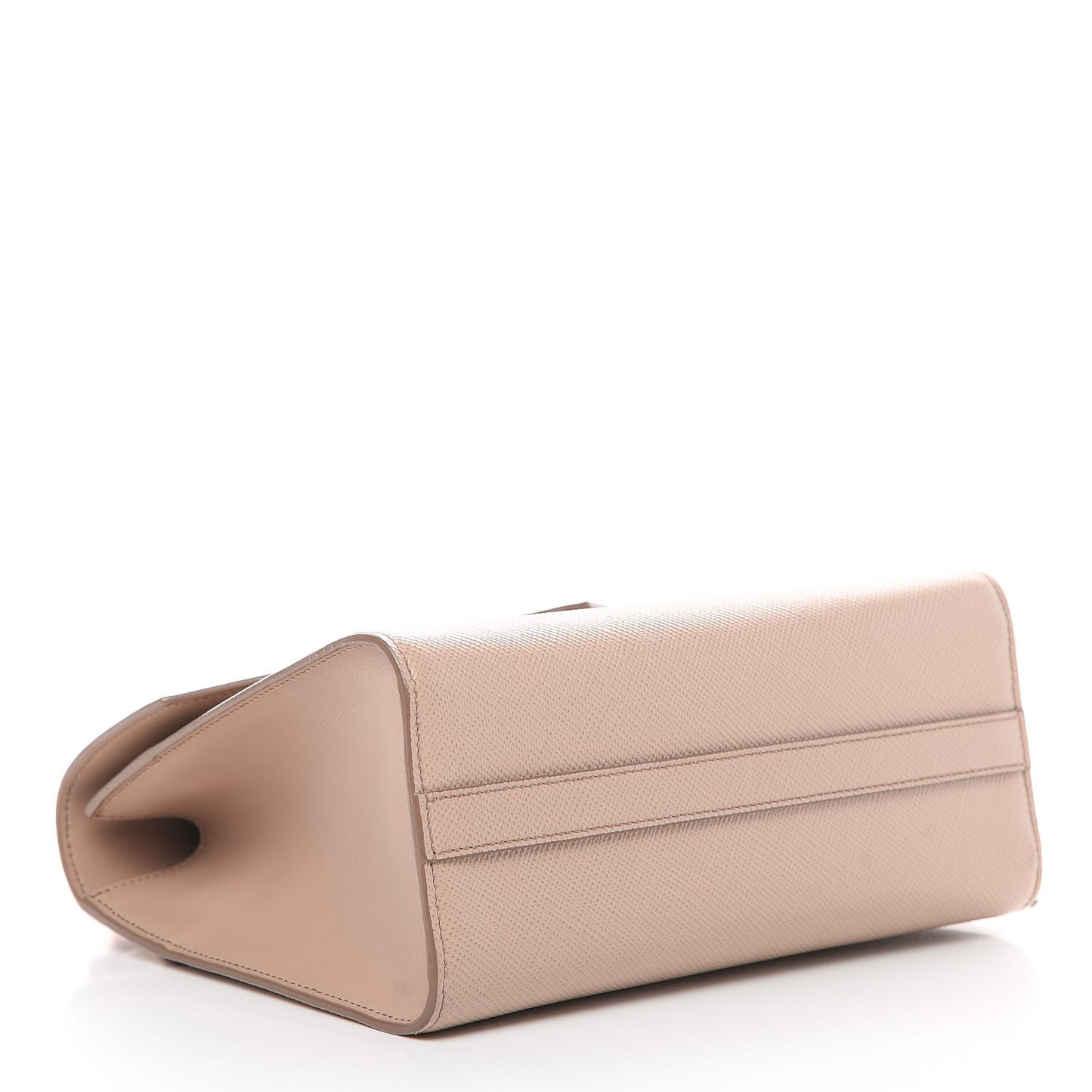 Saffiano Cuir Calfskin Monochrome Shoulder Bag Cipria Fuoco