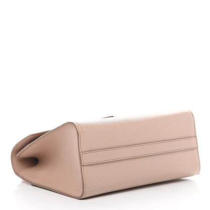 Prada Saffiano Cuir Calfskin Monochrome Shoulder Bag Cipria Fuoco 4 of 12