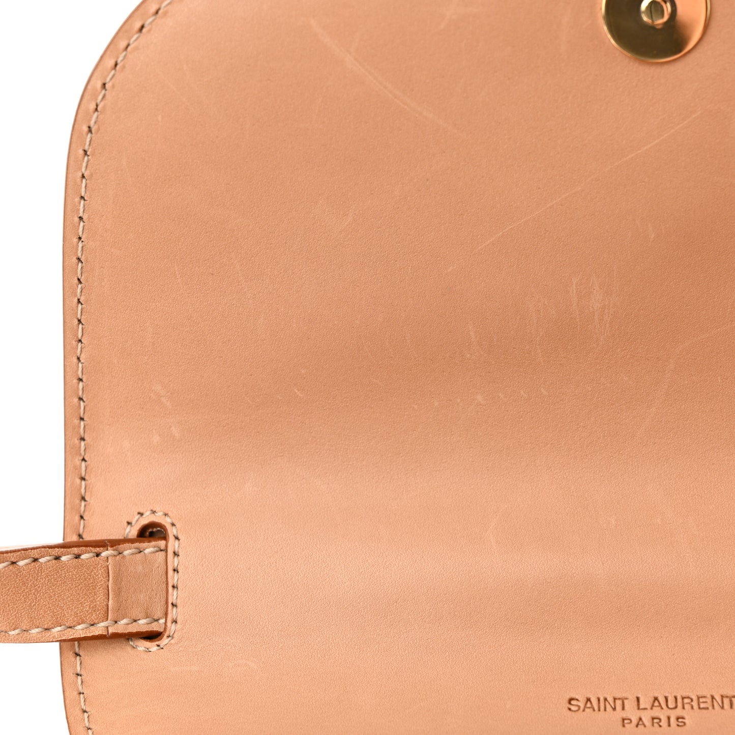 Smooth Calfskin Cotton Canvas Small Kaia Satchel Natural Beige