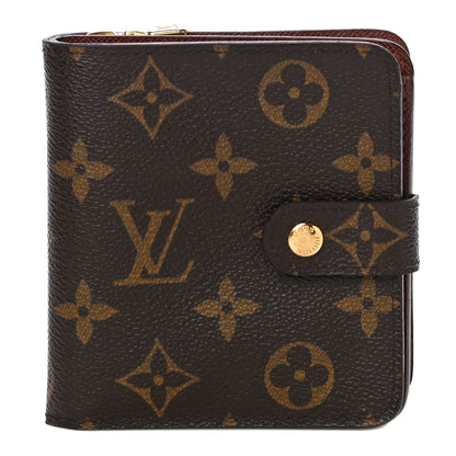 Louis Vuitton Monogram Compact Zippe Zipped Wallet 1 of 11