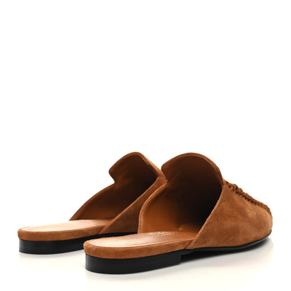 Hermes Suede Goatskin Womens Declic Mule 35 4 of 9