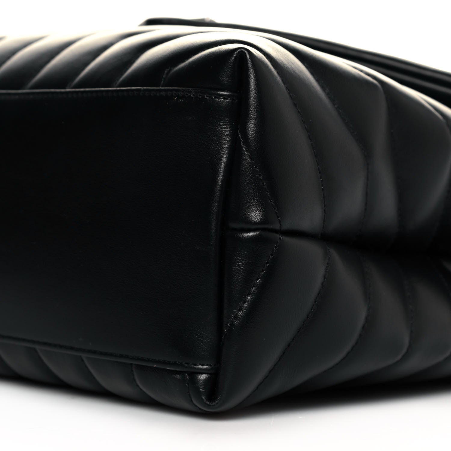 Saint Laurent Calfskin Y Quilted Monogram Medium Loulou Chain Satchel Black 10 of 10