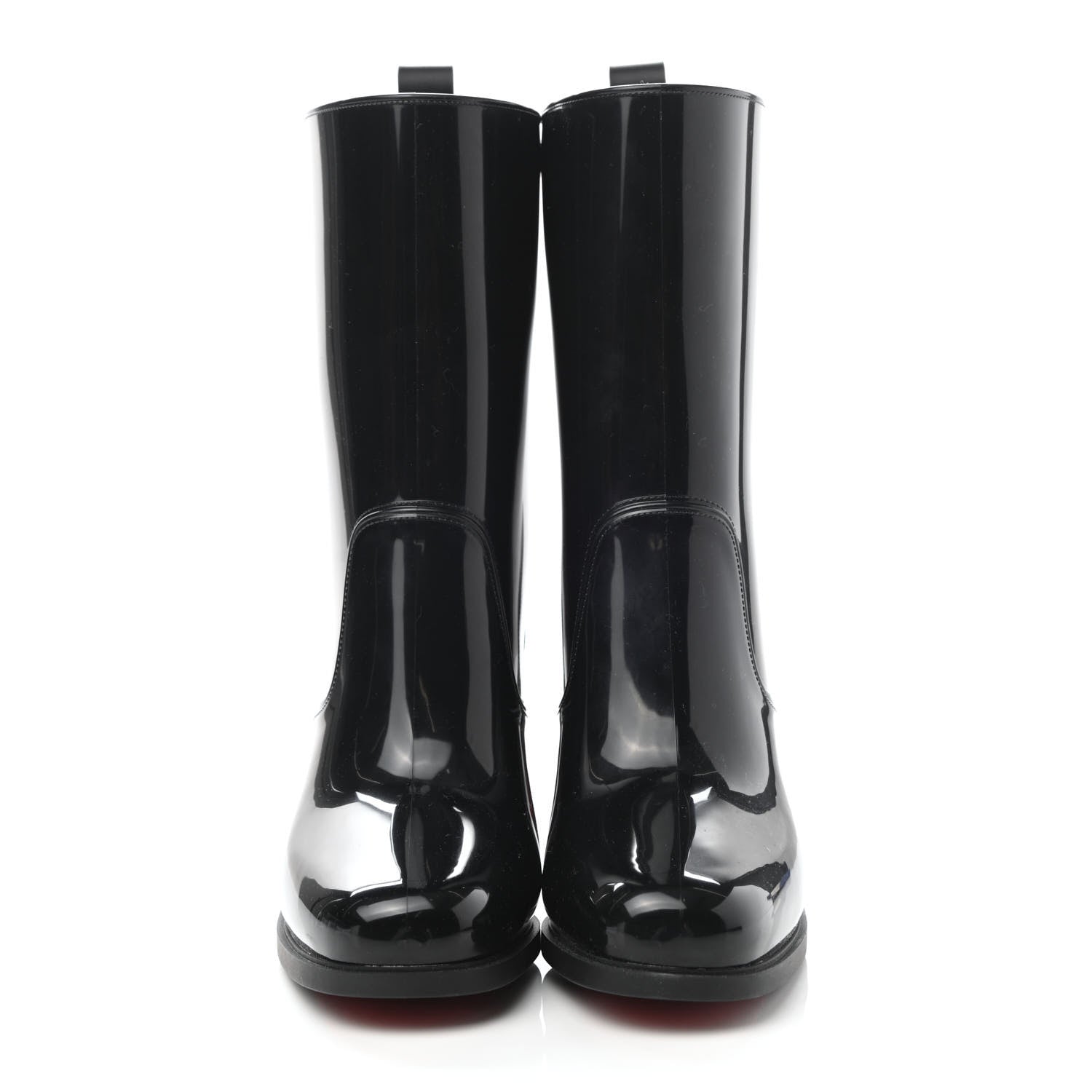 Christian Louboutin Recycled PVC Calfskin Loubirain 70 Boots 35 Black 2 of 8