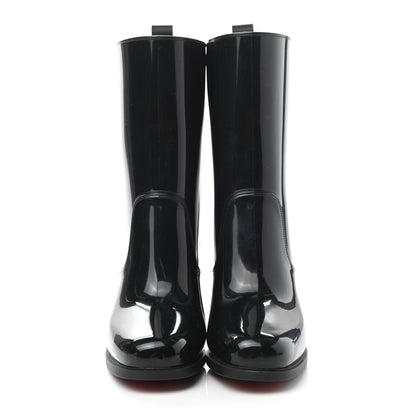 Christian Louboutin Recycled PVC Calfskin Loubirain 70 Boots 35 Black 2 of 8