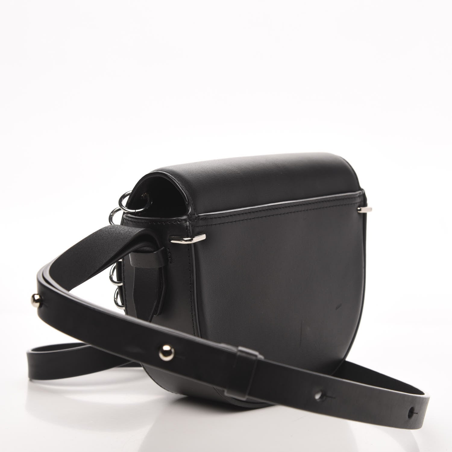 3.1 Phillip Lim 3.1 Calfskin Alix Rings Saddle Crossbody Bag Black 3 of 11