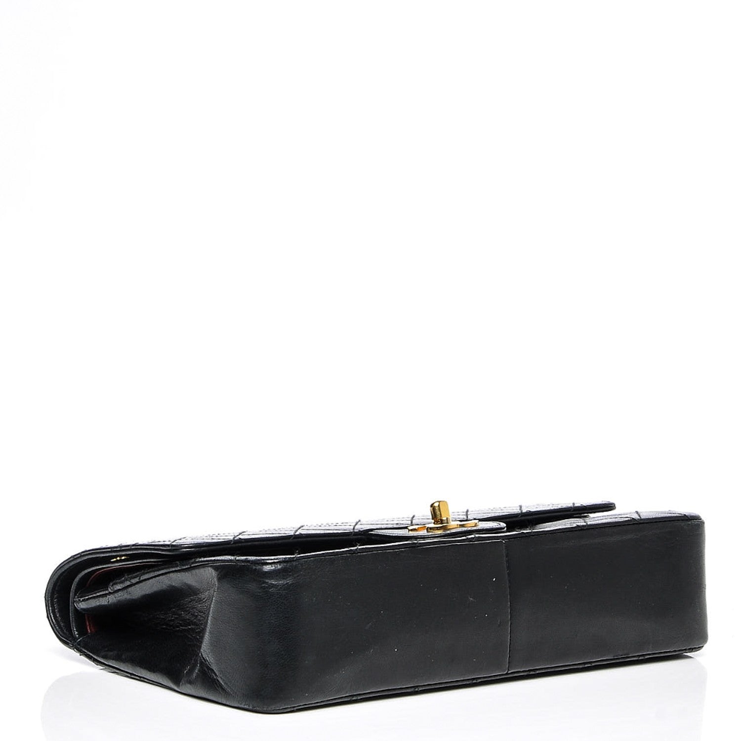 Chanel Lambskin Quilted Medium Double Flap Black 4 of 9