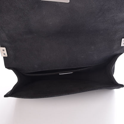 Chanel Patent Iridescent Calfskin Sequin Medium Boy Flap Bag Black 5 of 8