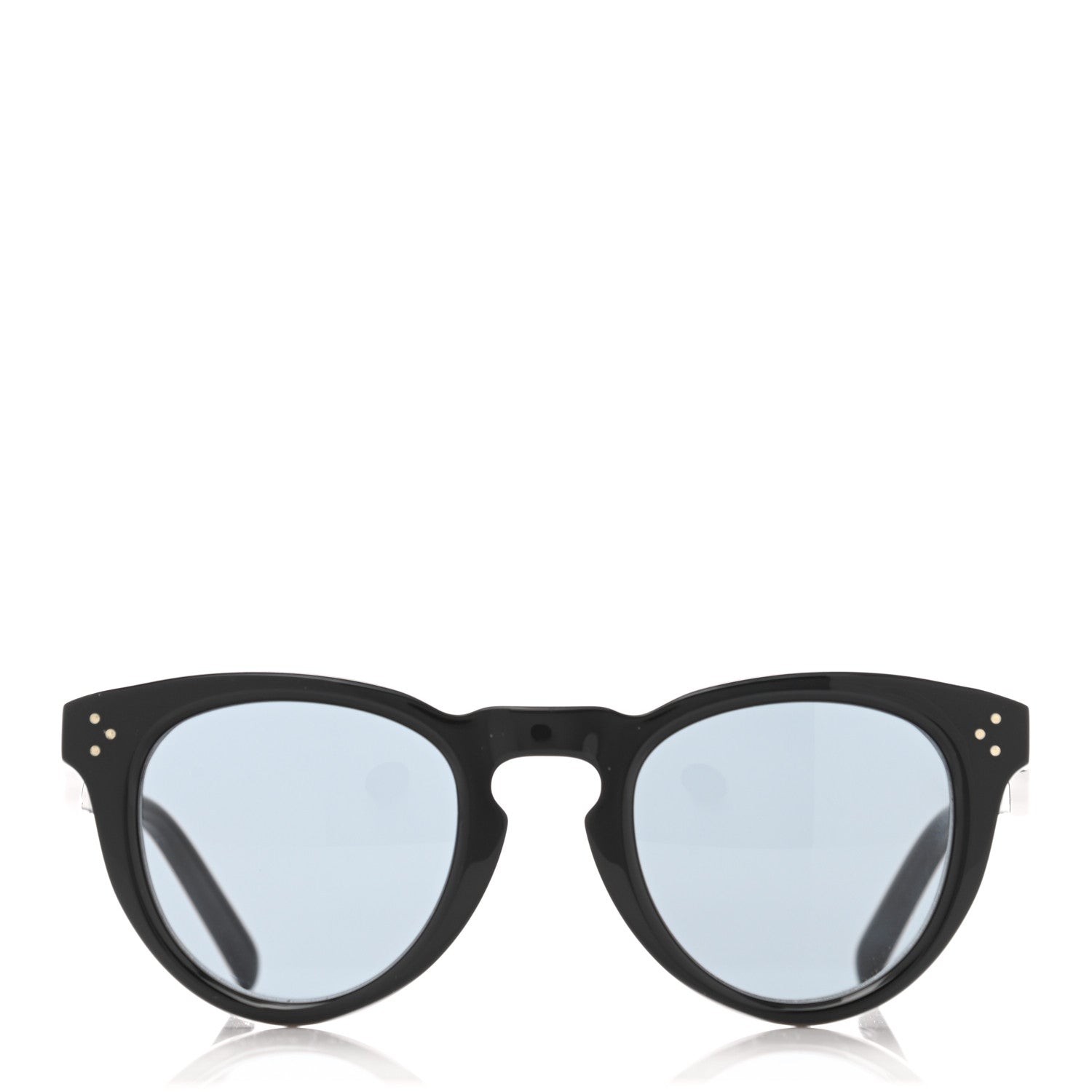 Celine Acetate Bevel Cat Sunglasses CL 41384/F/S Black 2 of 7