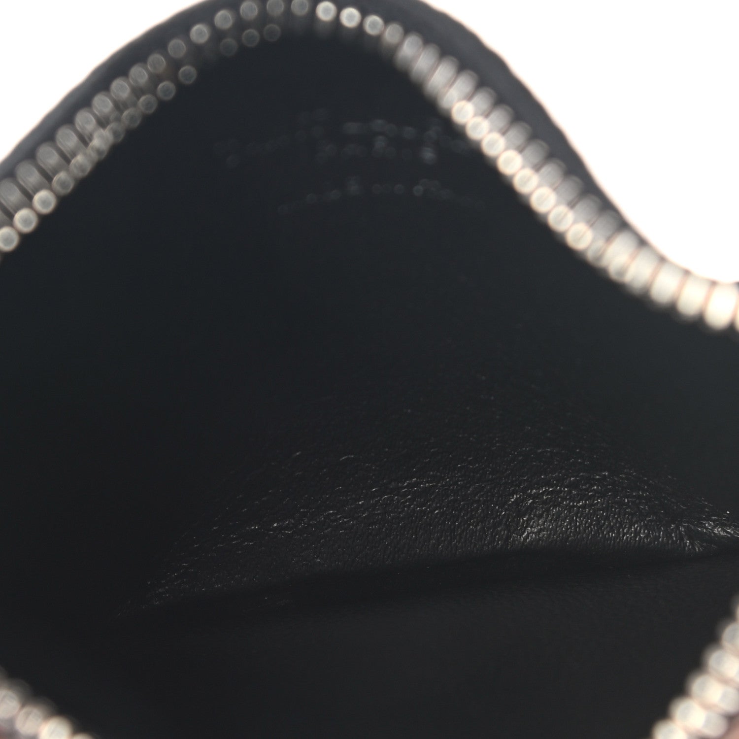 Saint Laurent Grained Calfskin 5 Fragments Zip Pouch Card Holder Black 5 of 9