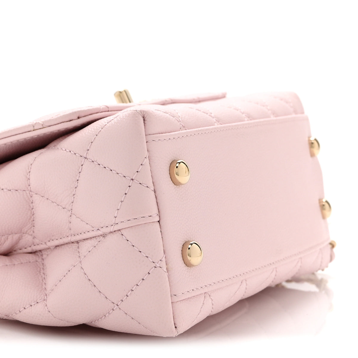 Caviar Quilted Extra Mini Coco Handle Flap Light Pink